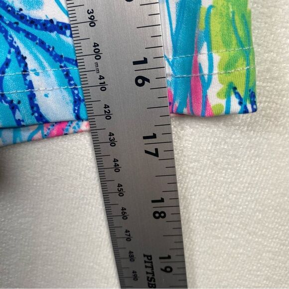 Lulu-B Comfy Clothing Colorful Seashell Beach Asymmetrical Top Size XL - Picture 10 of 10